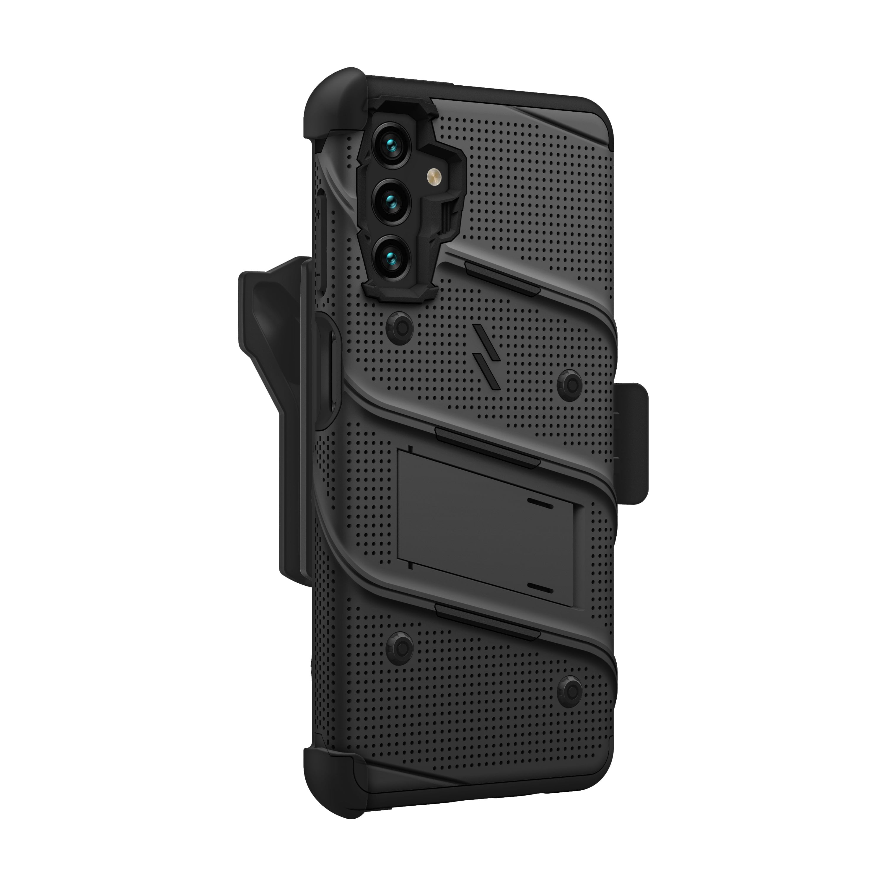 ZIZO BOLT Bundle for Galaxy A13 5G Case with Screen Protector Kickstand Holster Lanyard - Black