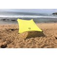 thumbnail image 1 of Carpa de playa Neso, 213 x 213 cm, con ancla de arena, UV50, color limón, 1 of 6