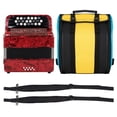 thumbnail image 3 of Soidarity Acordeón 8 Bajo 22 Clave Instrumento profesional Musical Adultos Equipo Reemplazo Suministro de música Accesorio Acordeones Accesorios para instrumentos musicales Rojo Soidarity  OD030736-01B, 3 of 6