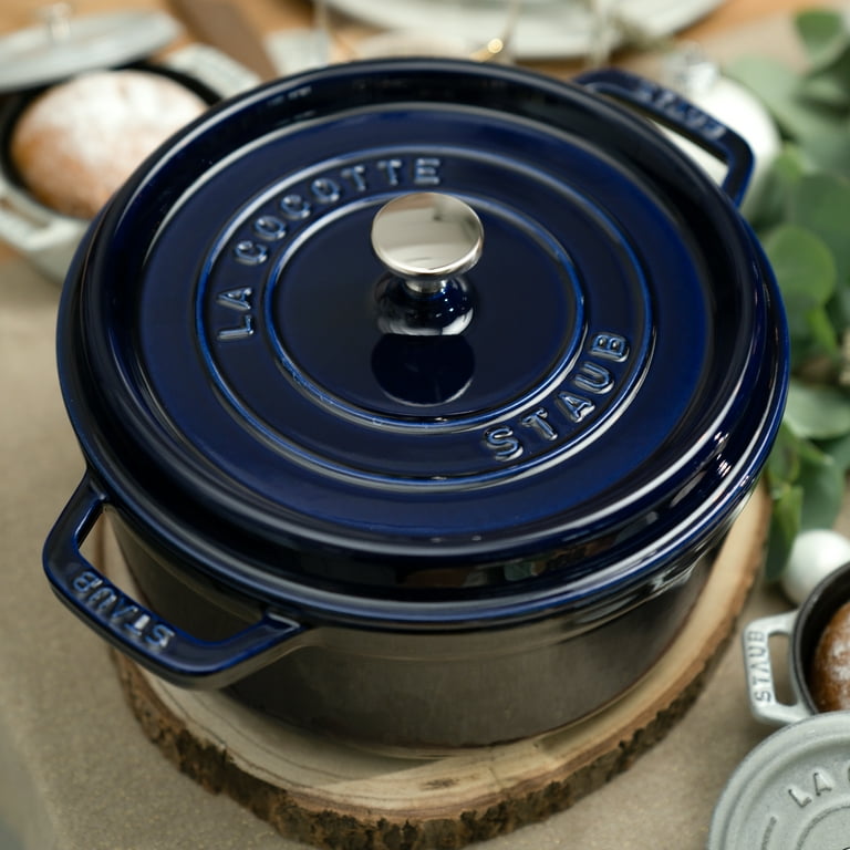 Staub Enamelled Cast Iron Dutch Oven Casserole with Lid, 4-qt
