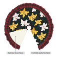 thumbnail image 2 of Sigee Lilies Flowers for Christmas Decoration Tree Skirt Christmas Plaid Tree Skirt,Christmas home decor Holiday Tree Skirt Fits TChristmas Tree-36", 2 of 6