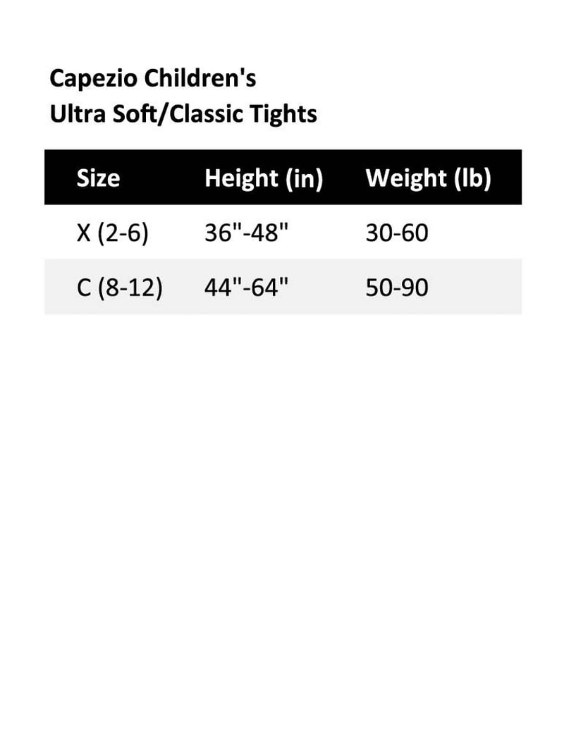 Capezio Ultra Soft Footed Tight Girls