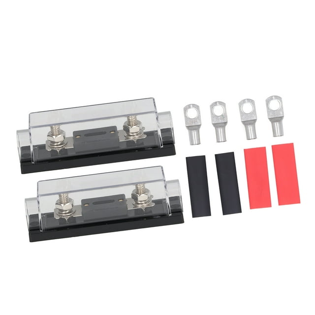 Portafusibles para automóviles, kit de portafusibles de 2 piezas Portafusibles de audio para automóvil Bloque de fusibles Diseñado con precisión