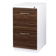 thumbnail image 1 of Hirsh 20-in D Mobile Pedestal 2-Drawer Metal File/File Laminate Drawer. White, 1 of 6