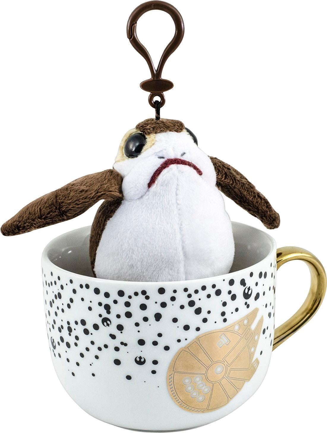 Star Wars Mug + Plush Porg Keychain Set