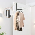 thumbnail image 4 of Over Door Hooks Hanger,Foldable Over Door Drying Laundry Hooks for Hanging Clothes 6 Groves Over Door Towel Racks for Clothes,Coat, Behind Back of Door Bathroom, Bag and Robe 2Pcs(White), 4 of 5