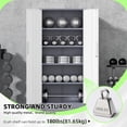 thumbnail image 6 of 72" Metal Office Storage Locking Cabinet, Lockable Garage Storage Cabinets, High Office Cabinet with Adjustable Shelves for Garage(Grey White), 6 of 9