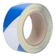 thumbnail image 2 of 5cmx30mDurablePETSafetyTape,Blue/WhiteStriped,Reflective,356g,VersatileFloorMarkingWarningStripe, 2 of 5