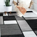 World Rug Gallery Contemporary Modern Boxes Area Rug or Runner ...