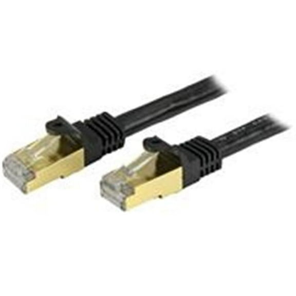 StarTech.com  3 ft. Cat6a Black Shielded Molded 10 GB RJ45 STP Patch Cable - Black - 3 ft.