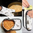 thumbnail image 5 of Yayeee Oven Mitts and Pot Holder Set of 2 Heat Resistant Kitchen Gloves Baking Hot Pad, Christmas Forest, 5 of 5