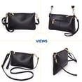 thumbnail image 5 of URSOFINE Women's Genuine Leather Crossbody Clutch - Small Convertible Wristlet Handbag with Adjustable Strap, 4 Colors, 5 of 7