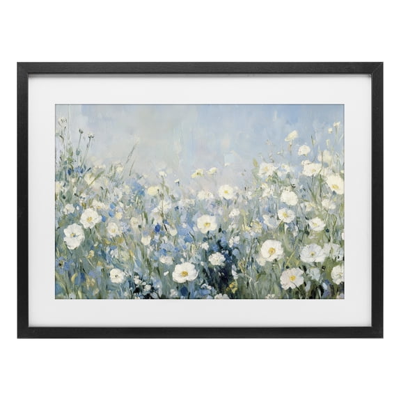 Stupell Industries Traditional Meadow Foliage Dream Black Framed Print Under Glass, 20 x 14, by Petals Prints Design