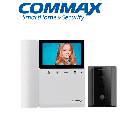 Kit de videoportero Commax con monitor de 4.3 pulgadas y auricular Commax cmx2390019