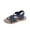 Blue, variant on Xfvqtps Womens Bohemian Roman Sandals Flat Open Toe Crisscross Strap Casual Comfortable Walking Shoes for Women Summer Outdoor Beach