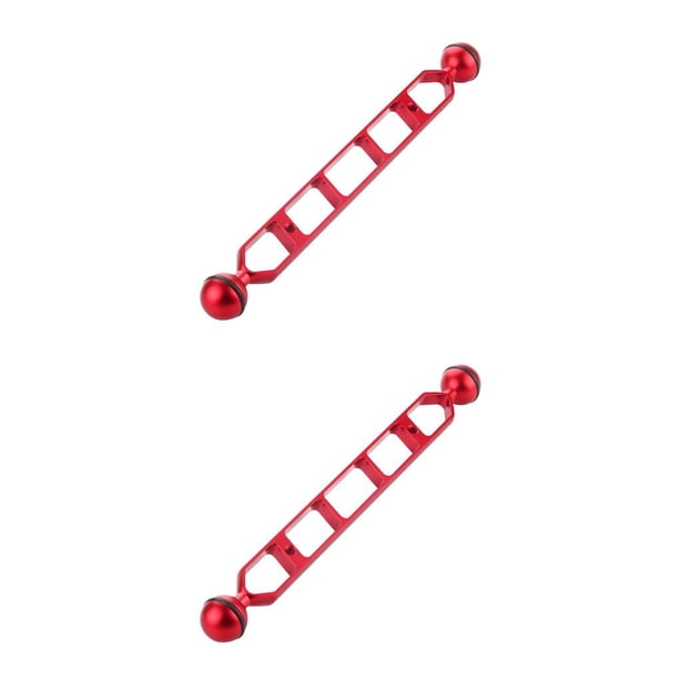 Bearachild 5 7 9 11 pulgadas cabeza de bola doble 1 adaptador de articulación brazo de extensión para abrazadera de mariposa subacuática montaje Type1 NO1