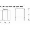 thumbnail image 3 of ZXNYH  Long Island 18" Side Table, White, 3 of 6