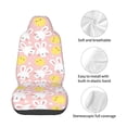 thumbnail image 5 of Balery Rabbit And Chick Pattern Car Seat Cover - Soft & Breathable Front Premium Covers with Non-Slip Protector Fits Most Automotive, Vans, SUVs, Trucks - 1 Unit, 5 of 5
