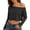 Black, variant on Arrival Solid Color Off Shoulder Asymmetrical Long Sleeve Loose Cropped for Casual Blouse Tunic plus Size Women Shirts Women Tunic 3 4 Sleeve Fitness Clothes for Women plus Size