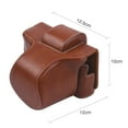 thumbnail image 3 of FlyFlise Vintage PU Leather Camera Case Protective Camera Bag with Strap Replacement for Fujifilm XT200, 3 of 7