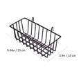 thumbnail image 2 of unbranded 1Jgo Hanging Basket Negro De Hierro Sin Daño En Pared Para Almacenamiento Práctico En Casa, 2 of 8
