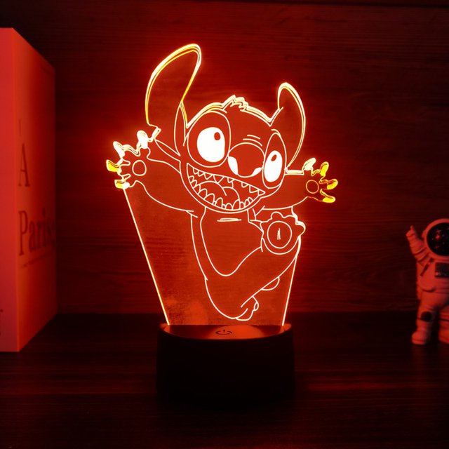 Luz nocturna de punto de ilusión 3D con Control remoto y lámpara táctil inteligente para decoración de habitación, cumpleaños, Día de San Valentín, regalos de navidad