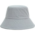 thumbnail image 5 of CoCopeaunts Large Bucket Hat with Windproof Rope Shade Men Fisherman Hat Solid Women Basin Hat Breathable Summer Mesh 2 Sizes, 5 of 8