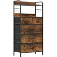 thumbnail image 1 of 5-Drawer Dresser with Fabric Drawers, Metal Frame, Wood Tabletop, 1 of 2