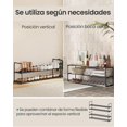 thumbnail image 3 of Organizador de Zapatos de 4 Niveles, Estante de Almacenamiento de Zapatos de Metal para 20 Pares de Zapatos, fácil de Montar, Entrada, Negro ULSA14BK, 3 of 9