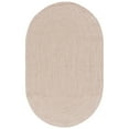 thumbnail image 3 of SAFAVIEH Braided Gino Distressed Machine Washable Reversible Area Rug, Natural, 8' x 10' Oval, 3 of 5