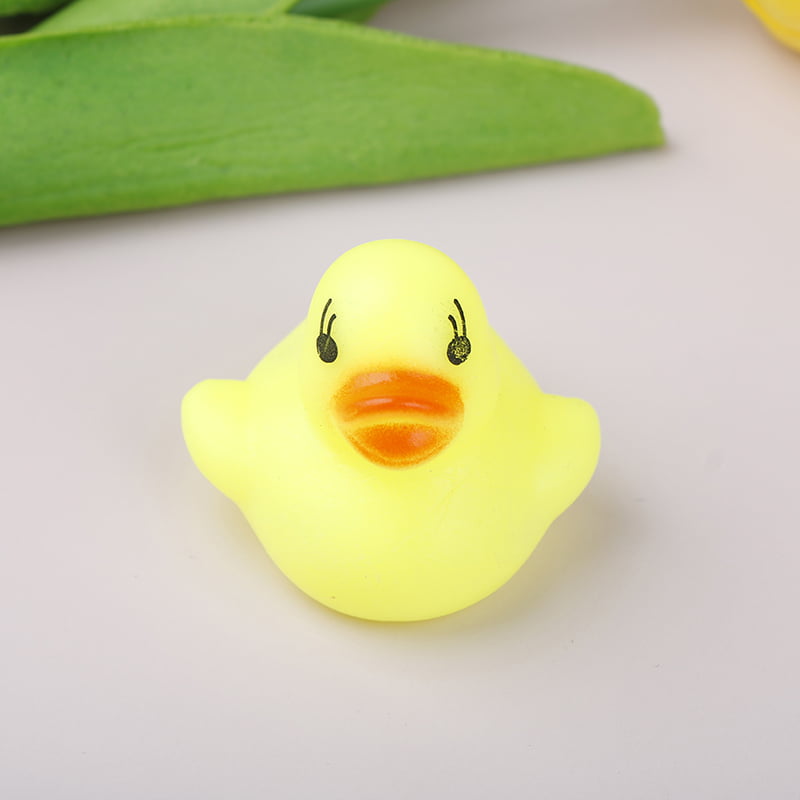 5 PC/set mini baby children Bath Toys Cute Rubber Duck Fishing Net Shower gyrde 