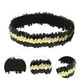 thumbnail image 3 of Unique Bargains 1 Pc Stretch Sequins Headbands for Women Black Gold Tone, 3 of 6