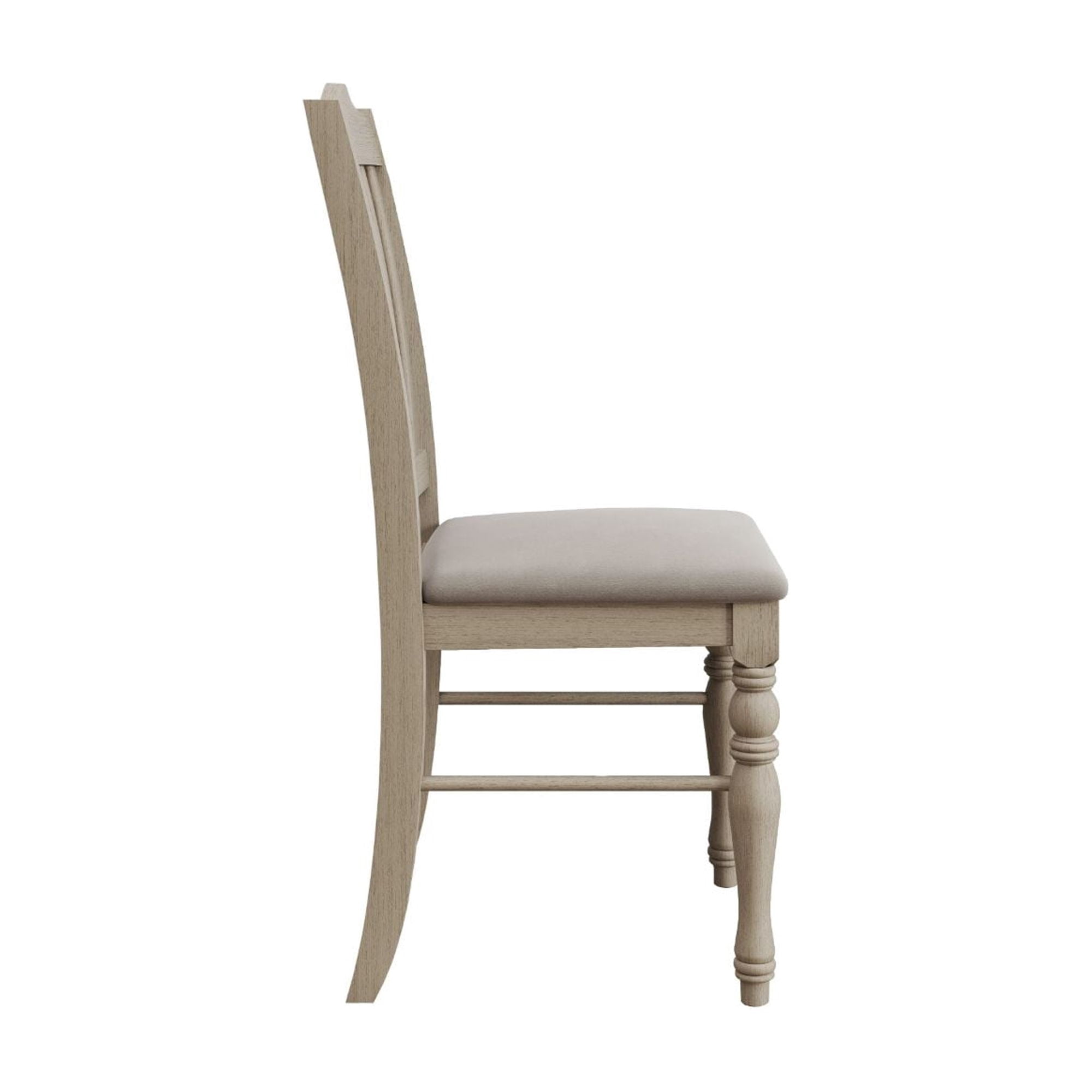Home Design Mayfield Dining Chair (Set of 6), Warm Gray/Antique Gray