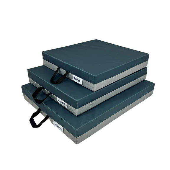 AMiNA Gel Foam Cushion with Skin Protectant, Comfortable Seat Cushion for Wheelchairs, Office Chairs, Car Seats, Non-Slip, Water-Resistant, Carry Handle, Ideal for Pressure Relief (22x18x3 Inch)