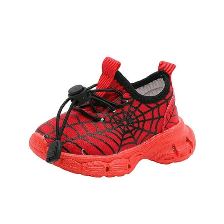 NEW Boys Spiderman Running Shoes  Casual Fashion Sports Shoes  Kids Soft Comfortable All-match Sneakers