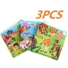 Magicfly 3pcs Educational Baby Soft Cloth Books, Great Gifts for Babies Boys Girls