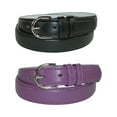 thumbnail image 1 of CTM® Ceinture Habillée en Cuir 1 1/8 Pouce (Lot de 2 Couleurs) (pour Femmes), 1 of 2