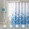 thumbnail image 2 of Shower Curtain, Farmhouse Fabric Bathroom Shower Curtain Set, Fun Colorful Waterproof Fall Curtains with Standard Size 59 by 72 (Blue), 2 of 5
