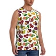 thumbnail image 2 of Daiia Colorful Fruits Printed Men's Tank Tops,Casual Soft Sleeveless Gym Muscle Shirts Bodybuilding Tee-Large, 2 of 8