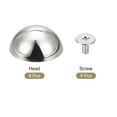 thumbnail image 3 of 20x9mm Screw Back Rivets Hollow Round Head Leather Studs Silver Tone 8 Pack, 3 of 5