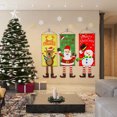 thumbnail image 4 of Christmas Banner Window Sign Christmas Window Flag Polyester Decorative Banner for Shop Bar Hotel, Snowflake, 4 of 7