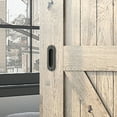 thumbnail image 3 of 2 Sets Recessed Barn Door Handles Cabinet Embedded Door Handle Cupboard Handle Set, 3 of 9