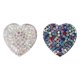 thumbnail image 1 of GOOHOCHY 2 Imán para Nevera en Forma de Corazón con Stras de Acero Inoxidable, 1 of 7