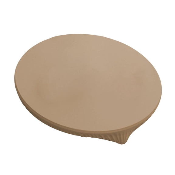 Esquirla PU Leather Stretchable Waterproof Tablecloth Protector, Stain Resistant, Elastic Edge, Easy Cleaning, Suitable for Receptions, Buffets, Hotels Coffee 80 cm