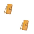 thumbnail image 4 of Sonducket Cartera de lujo para mujer, monedero de PU de cera de aceite de estilo Vintage, tarjetero hueco para mujer de gran capacidad, bolso Amarillo 2piezas, 4 of 6