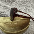 thumbnail image 2 of Miu Miu Sunglasses Women’s Regard oval -Tortoiseshell & brown lens, 2 of 6