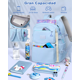thumbnail image 4 of Mochila Escolar Viaje Bolsa Impermeable Mochilas Reforzada 2 En 1 AZUL CIELO, 4 of 5