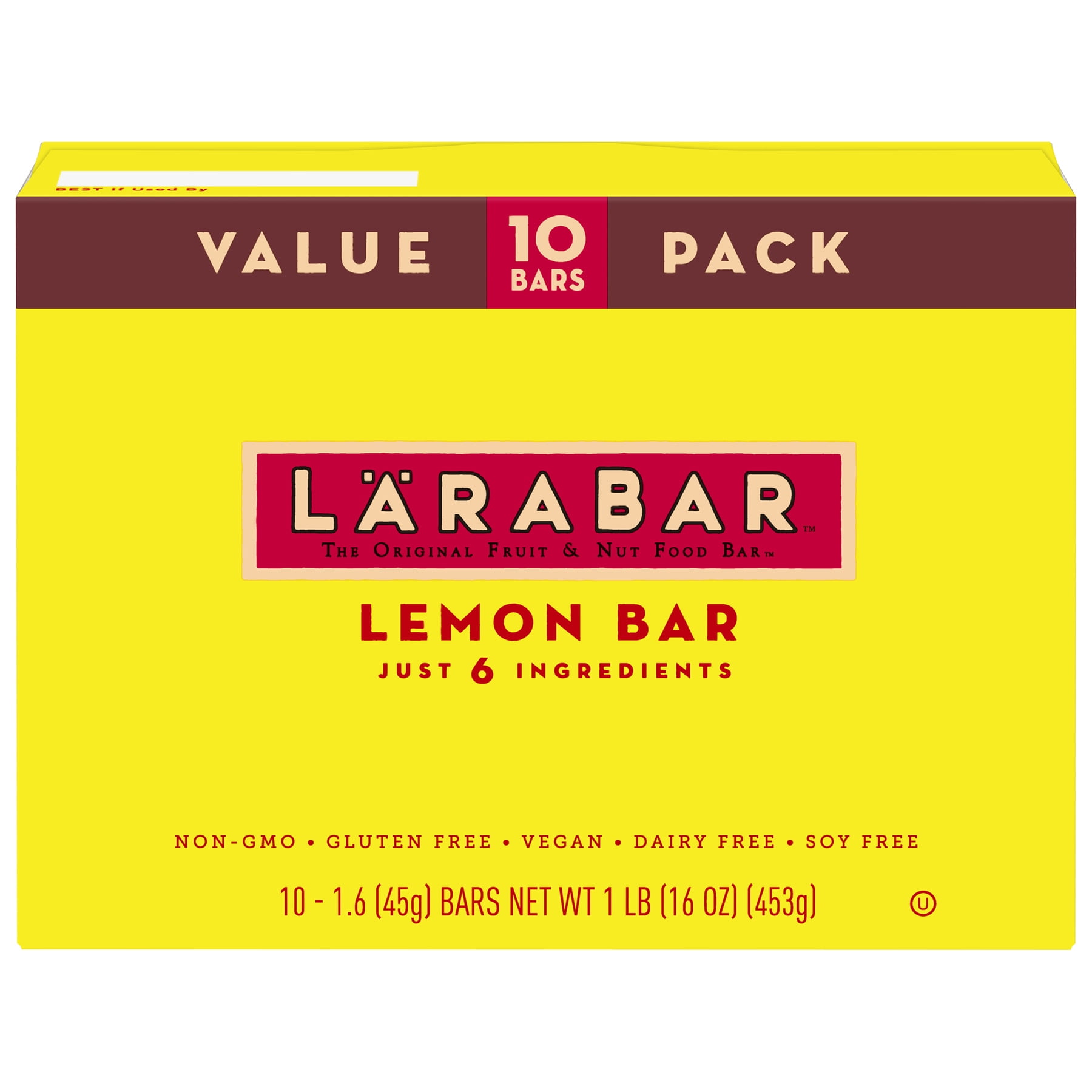 Larabar, Lemon Bar, 10 Ct Value Pack, 16 Oz