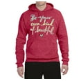 thumbnail image 2 of Positivity saying Pop Culture Unisex Graphic Hoodie Sweatshirt, Vintage Heather Red, X-Large, 2 of 3
