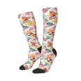 thumbnail image 2 of Balery Butterflies and Roses Printed Novelty Socks Men's Women's Crew Socks Sports Socks Knee High Socks Cotton Socks Quirky and Cool Socks, 2 of 9
